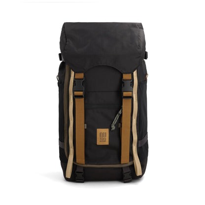 Front View of Topo Designs Rover Trail Pack 22L in "Black / Neutral"
