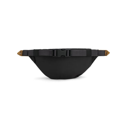 Back View of Topo Designs Mountain Waist Pack in "Black / Neutral"