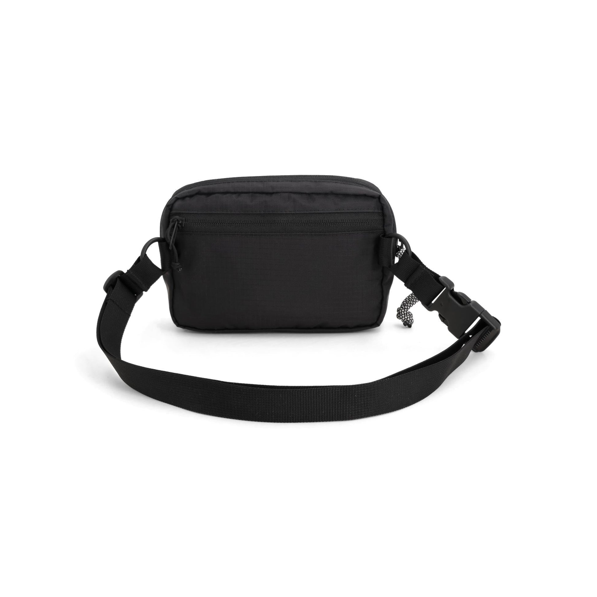 Back View of Topo Designs Ripstop Belt Bag in "Black"