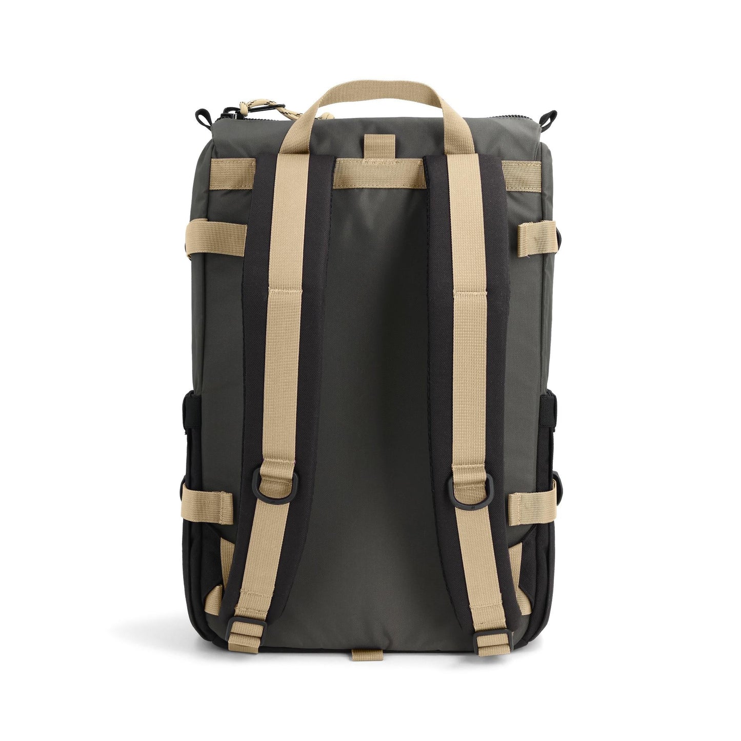 Back View of Topo Designs Rover Pack Classic in "Asphalt / Black"