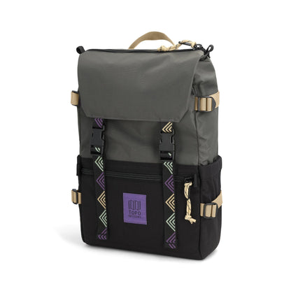 Front View of Topo Designs Rover Pack Classic in "Asphalt / Black"