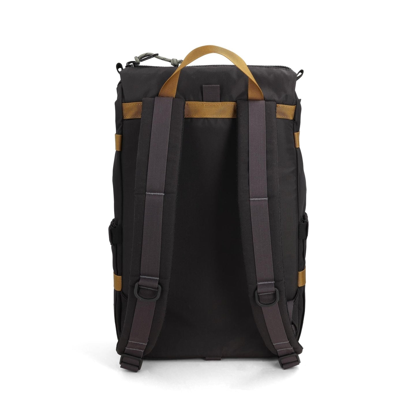 Back View of Topo Designs Rover Pack Classic in "Black / Neutral"