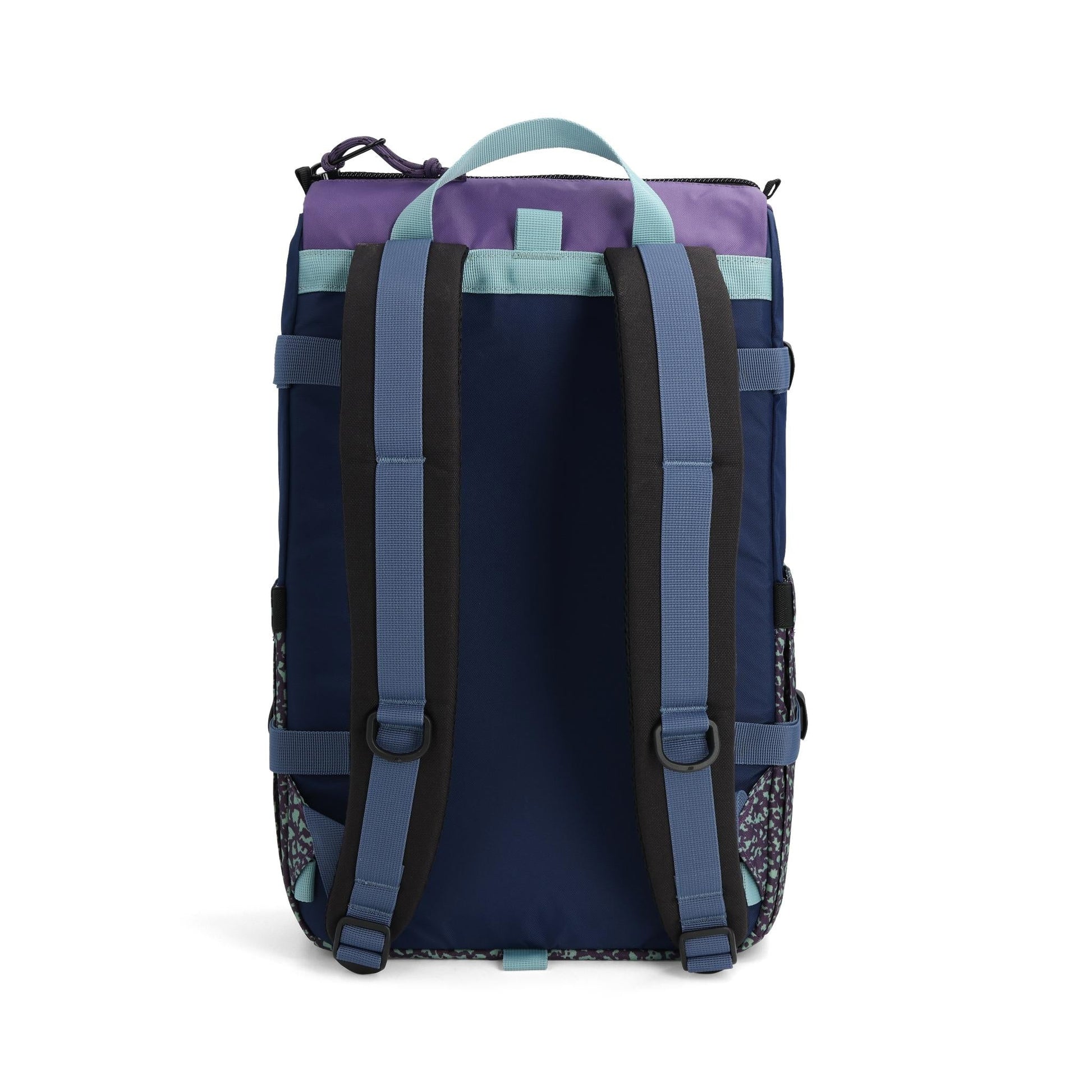 Back View of Topo Designs Rover Pack Classic in "Loganberry / Crackle"