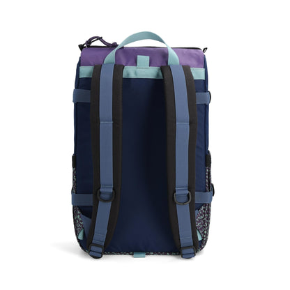 Back View of Topo Designs Rover Pack Classic in "Loganberry / Crackle"