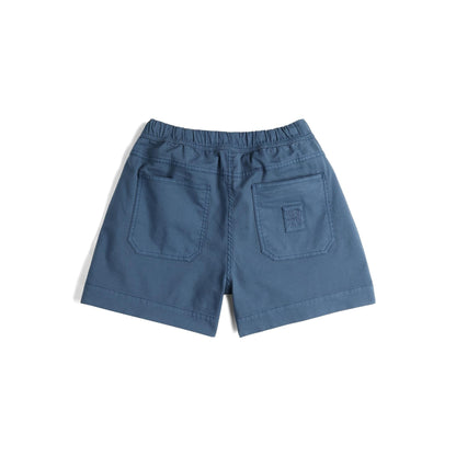 Back View of Topo Designs Dirt Shorts - Women's in "Stone Blue"