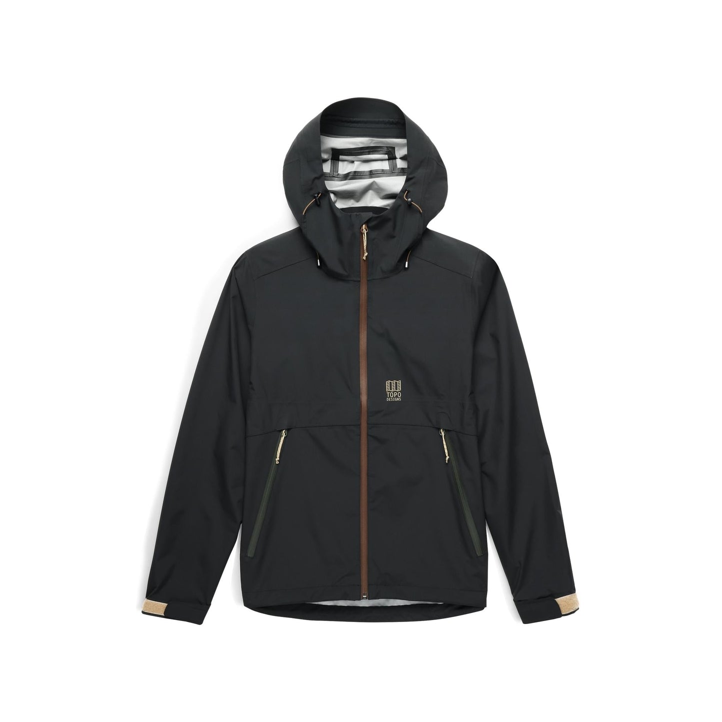 Front View of Topo Designs Global Jacket - Women's in "Black / Neutral"