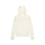 Front View of Topo Designs Sun Hoodie - Women's in "Bone White"