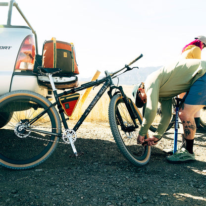 General image of Bike Frame Bag in "Woodland / Terracotta"